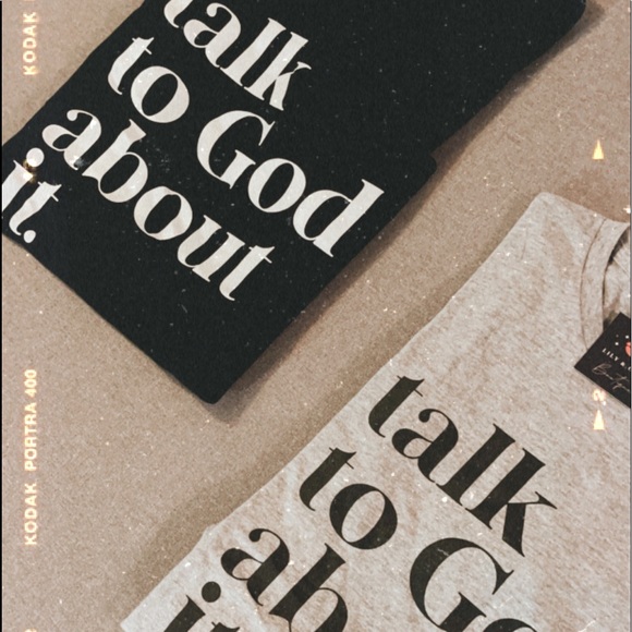 🆕Talk to God About It Tee in black - Picture 4 of 4